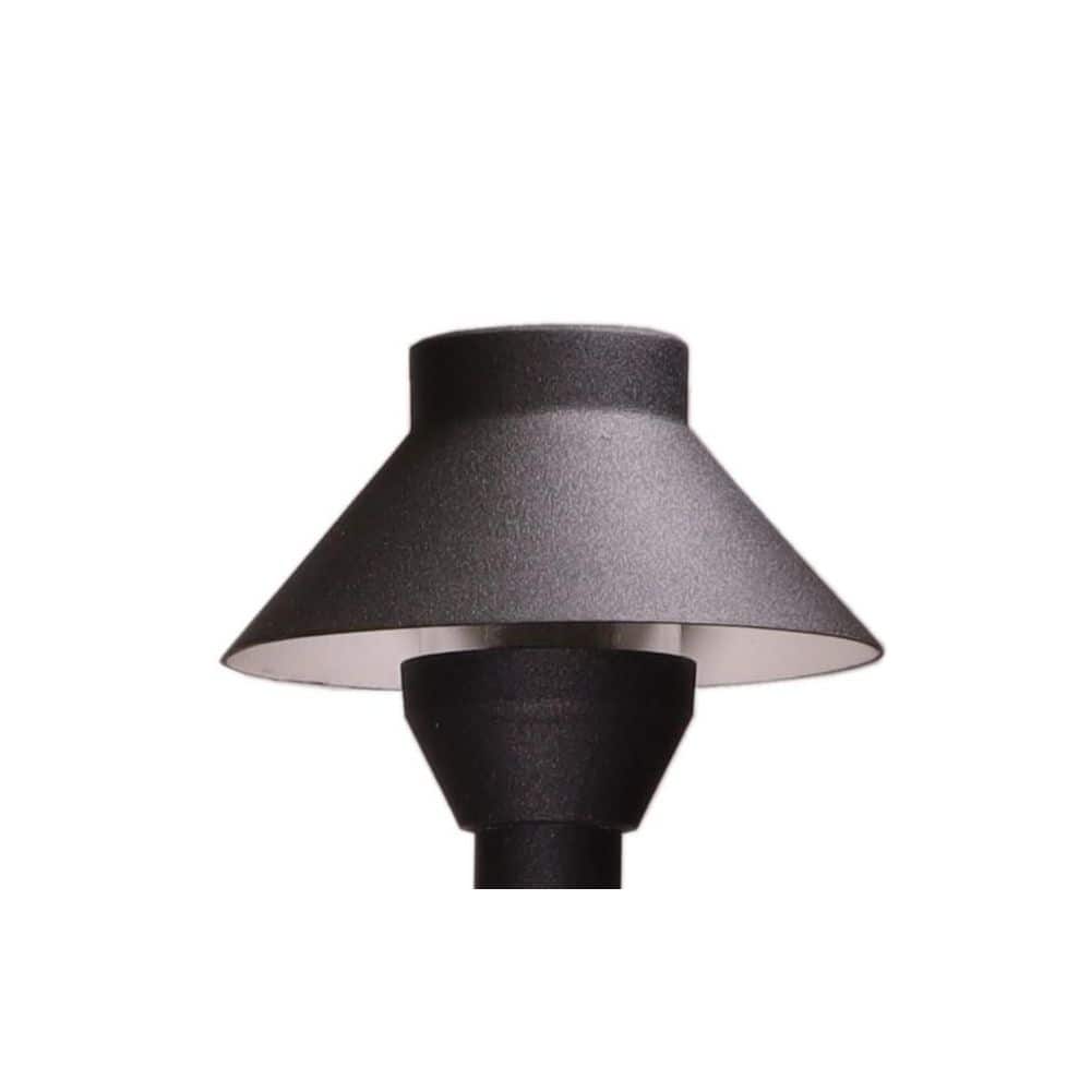 Black Aluminum Low Voltage Mushroom Pathway Light