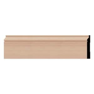 WM163 0.56 in. D x 5.25 in. W x 96 in. L Wood Cherry Baseboard Moulding