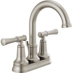 Delta Chamberlain 4 in. Centerset 2-Handle Bathroom Faucet in SpotShield Brushed Nickel