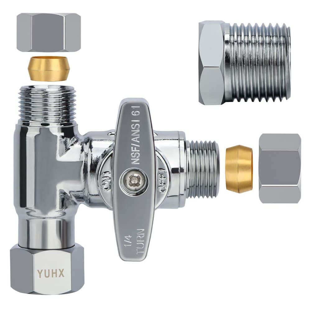 3-Way Add-A-Tee Angle Stop Valve with Adapter in Chrome price history on PriceWatchPro