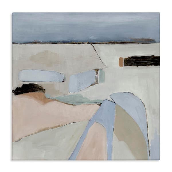 Stupell Industries Organic Neutral Landscape by Jacob Q Unframed Abstract Graphic Art Print 17 in. x 17 in.