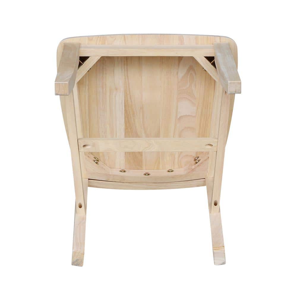 High Slat Ladderback Solid Wood Side Chair in White - Set of 2