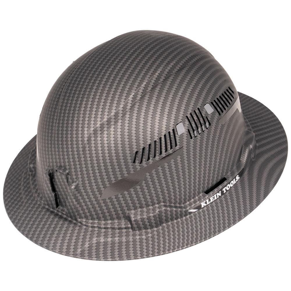 Klein Tools Hard Hat, Premium KARBN Pattern, Vented Full Brim