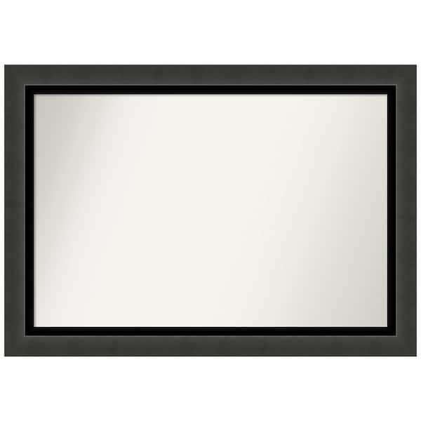 Amanti Art Tuxedo Black 41 in. W x 29 in. H Non-Beveled Bathroom Wall Mirror in Black