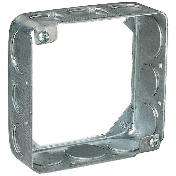 Steel City 4 in. 21 cu. in. Square Box Extension Ring (531511234-20R)