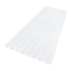 26 in. x 6 ft. Corrugated PVC Roof Panel in Clear