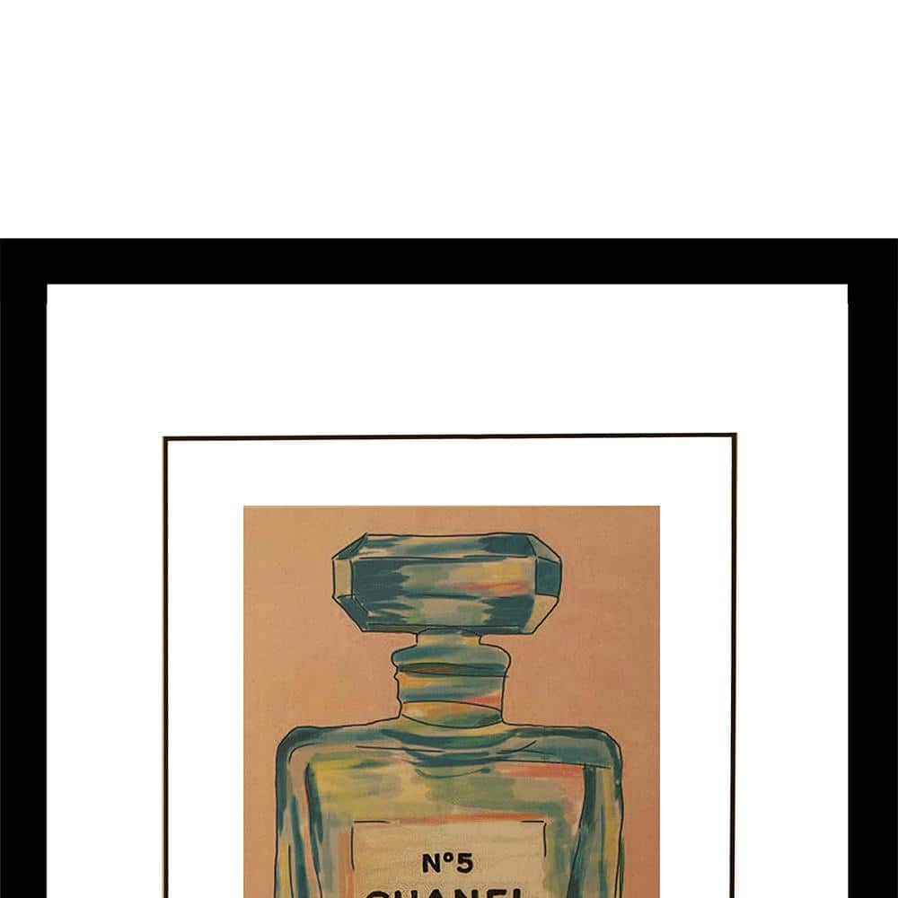 Abstract Chanel Perfume Bottle Framed Wall Art for Kids