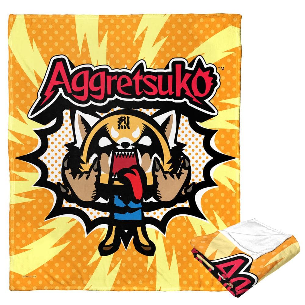 THE NORTHWEST GROUP Aggretsuko Rock On Silk Touch Throw Blanket