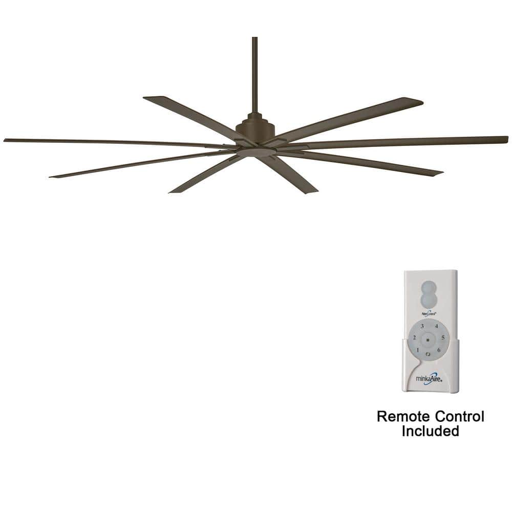 MINKA-AIRE Xtreme H2O 84 in. Indoor/Outdoor Oil Rubbed Bronze Ceiling Fan  with Remote Control F896-84-ORB - The Home Depot