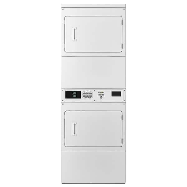 Whirlpool 7.4 cu. ft. 240-Volt White Electric Double Stacked Commercial Dryer