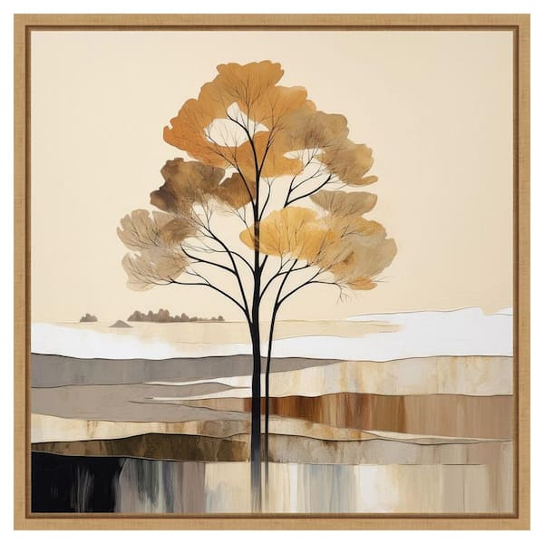 Amanti Art Woodland Charm II by Irena Orlov 22 in. W x 22 in. H. Canvas Wall Art Print Framed in Brown