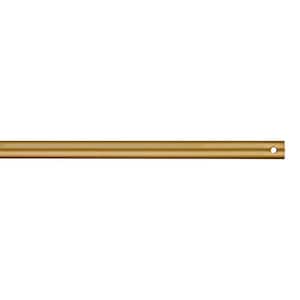 72 in. Satin Brass Indoor/Outdoor Ceiling Fan Extension Downrod