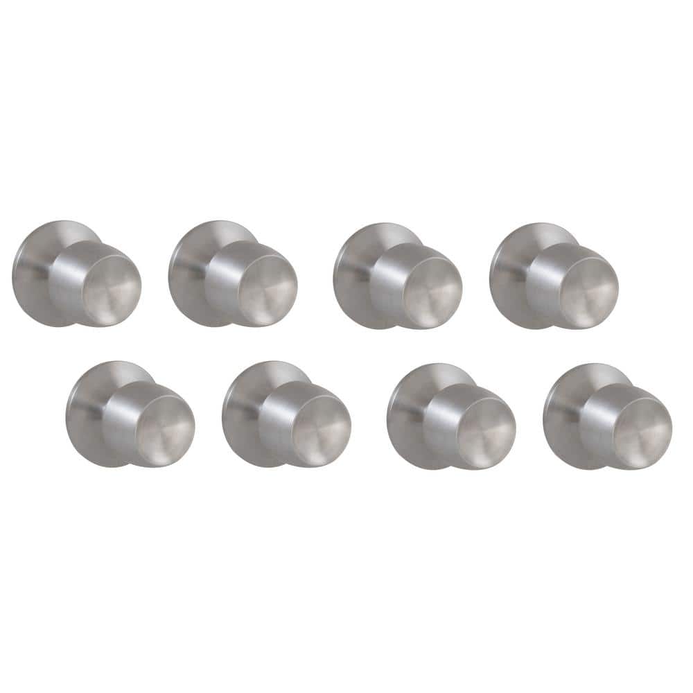 Brandywine Stainless Steel Hall/Closet Door Knob (8-Pack)