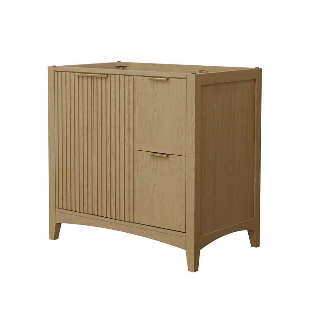 Palmilla 35.25 in. Bath Vanity Cabinet without Top in Natural Oak