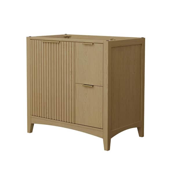 Palmilla 35.25 in. Bath Vanity Cabinet without Top in Natural Oak Assembled