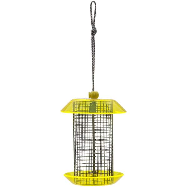 BIRDS choice Small Sunflower Seed Feeder Color Pop Collection in Yellow and Gray