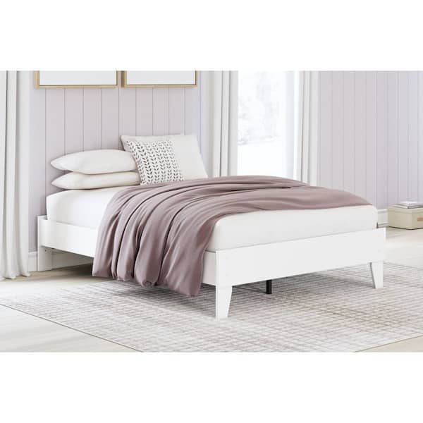 Signature Design By Ashley Hallityn White Full Platform Bed