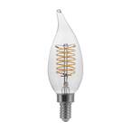 60-Watt Equivalent BA11 Dimmable E12 Candelabra Fine Bendy Filament LED Vintage Edison Light Bulb Warm White (3-Pack)