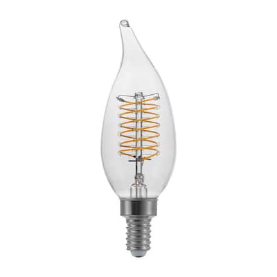 60-Watt Equivalent BA11 Dimmable Fine Bendy Filament LED Vintage Edison Light Bulb Daylight (3-Pack)