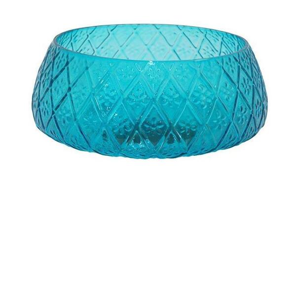 Home Decorators Collection Darma 4 in. Turquoise Candle Holder