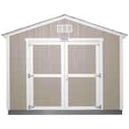 Installed The Tahoe Series Tall Ranch 10 ft. x 12 ft. x 8 ft. 10 in. Painted Wood Storage Building Shed