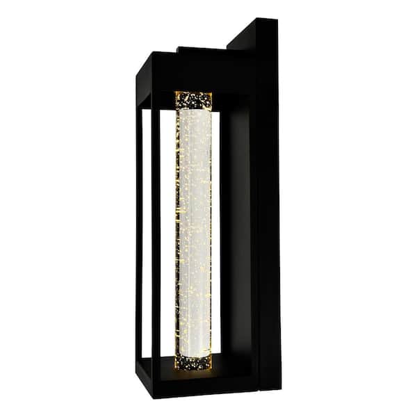 CWI Lighting Rochester 17 in. Black LED Integrated Outdoor Wall Light