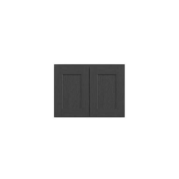 Jamestown Recessed 24 in. W x 18 in. H x 12 in. D in Espresso Plywood Assembled Wall Cabinet