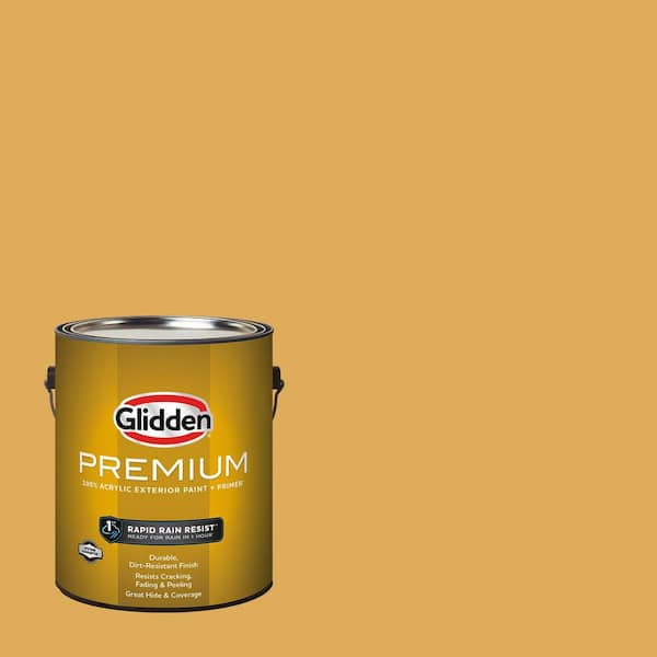 Glidden Premium 1-gal. Spicy Mustard PPG1108-5 Satin Exterior