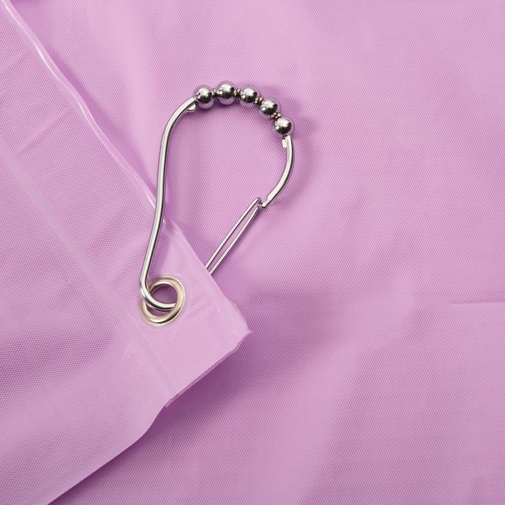 Heavy Lilac PVC Shower Curtain Liner with Grommets