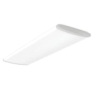 TRUW 4 ft. Adjustable Lumen Integrated LED White Wraparound Light Fixture with Switchable Color Temperatures