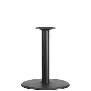 Black Metal Pedestal Dining Table - Base Only - Seats 2