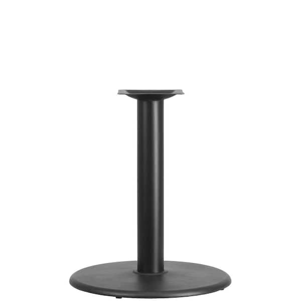 Carnegy Avenue Black Metal Pedestal Dining Table - Base Only - Seats 2