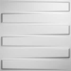 Keyes White 1/2 in. x 1-3/5 ft. x 1-3/5 ft. White PVC Decorative Wall Paneling 1-Pack
