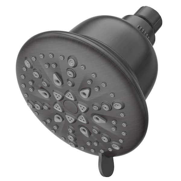 PULSE Showerspas PulsePure 1-Spray Pattern with 2.5 GPM 5 in. Wall Mounted Rain Shower Fixed Shower Head with Filter in Oil Rubbed Bronze