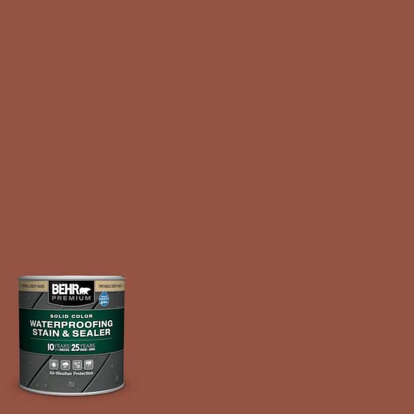 BEHR PREMIUM 8 oz. #SC-130 California Rustic Solid Color Waterproofing Exterior Wood Stain and Sealer Sample