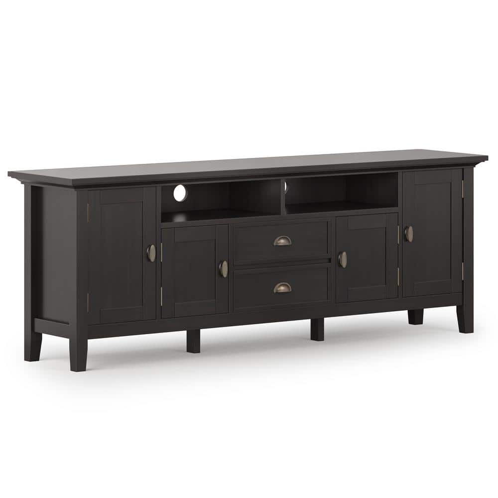 Redmond Hickory Brown Solid Wood 72" Extra Wide TV Media Stand