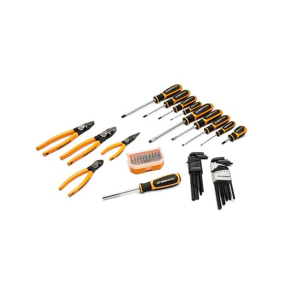 Screwdriver Set w/ Magnetic Dish and Pick-Up Tool - 10-Pc