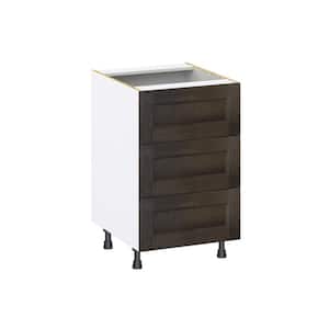 Lincoln Chestnut Solid Wood Assembled Base Kitchen Cabinet with 3 Even Drawers (21 in. W X 34.5 in. H X 24 in. D)