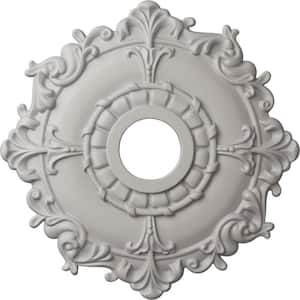 1-1/2 in. x 18 in. x 18 in. Polyurethane Riley Ceiling Medallion, Ultra Pure White
