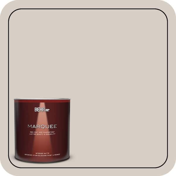 BEHR MARQUEE 1 Qt. #MQ3-06 Granite Dust One-Coat Hide Matte Interior Paint & Primer