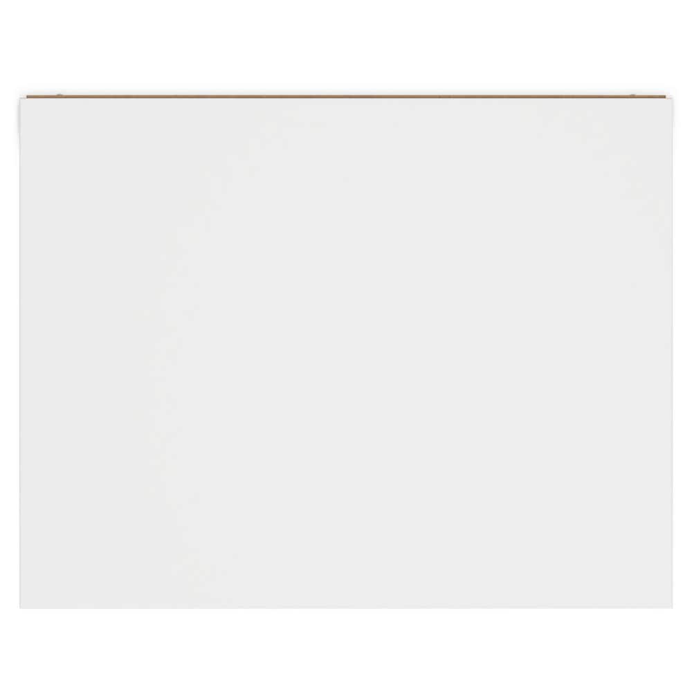 White Modern 2-Drawer Nightstand with Sleek Design