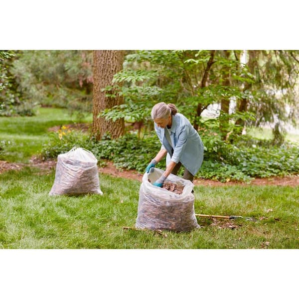 HDX 39 Gal. Clear Flex Drawstring Trash Bags (50-Count) - For Outdoor, Yard  Waste and Industrial TBD - The Home Depot