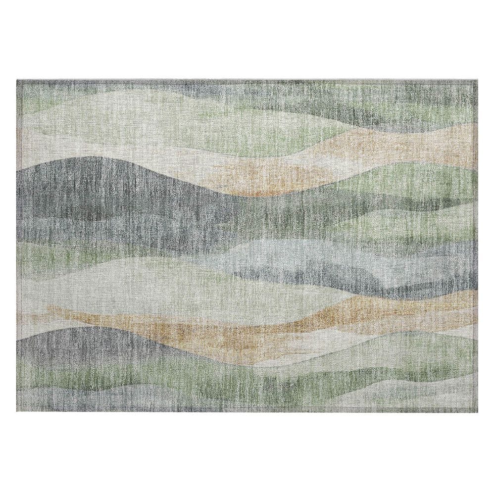 Chantille Machine Washable Indoor/Outdoor Abstract ACN1989 Aloe 2 ft. x 3 ft. Accent Rug price history on PriceWatchPro