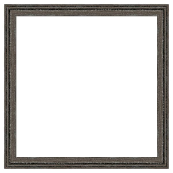 Upcycled Brown Grey 27 in. x 27 in. Wood Framed Dry Erase Magnetic Memo Board