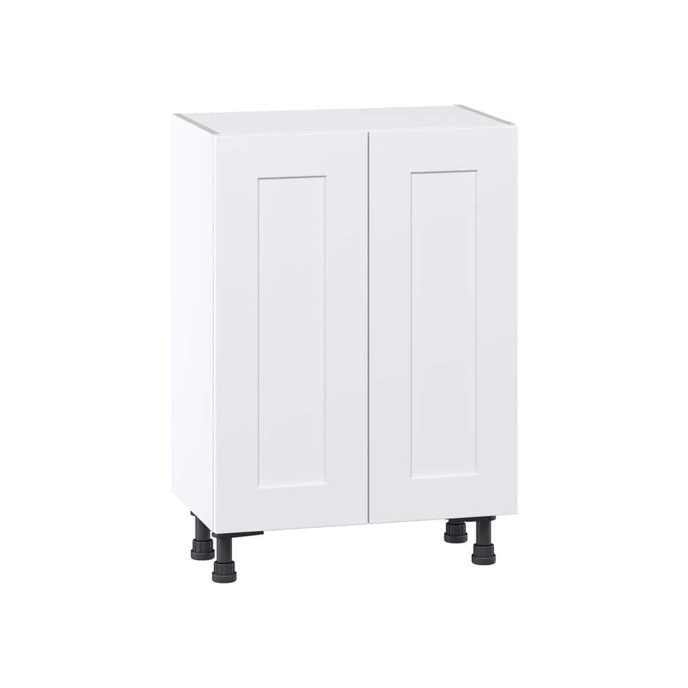 J COLLECTION Wallace Painted Warm White Shaker Assembled