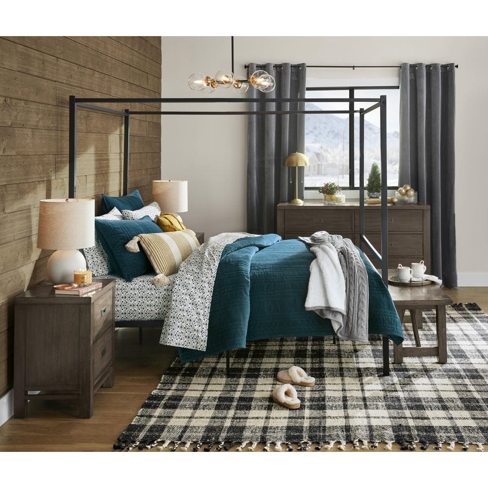 Soft Grey Velvet Light-Filtering Grommet Curtain Panels, 54" x 96"