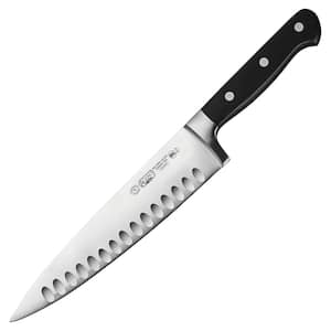8 in. Steel Full Tang Chef's Knives with Black Handle