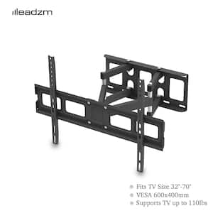 32 in. to 70 in. Double Pendulum Large Base TV Wall Mount for TVs