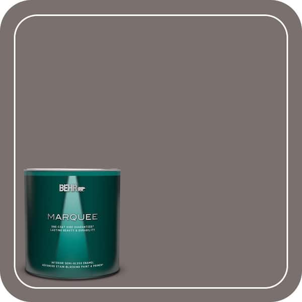 BEHR MARQUEE 1 qt. #790B-5 Simple Silhouette Semi-Gloss Enamel Interior Paint & Primer