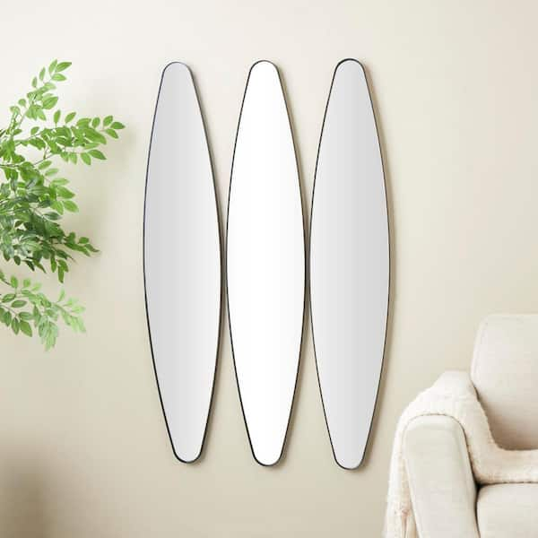 Litton Lane In X In Elongated Oval Oval Framed Black Wall